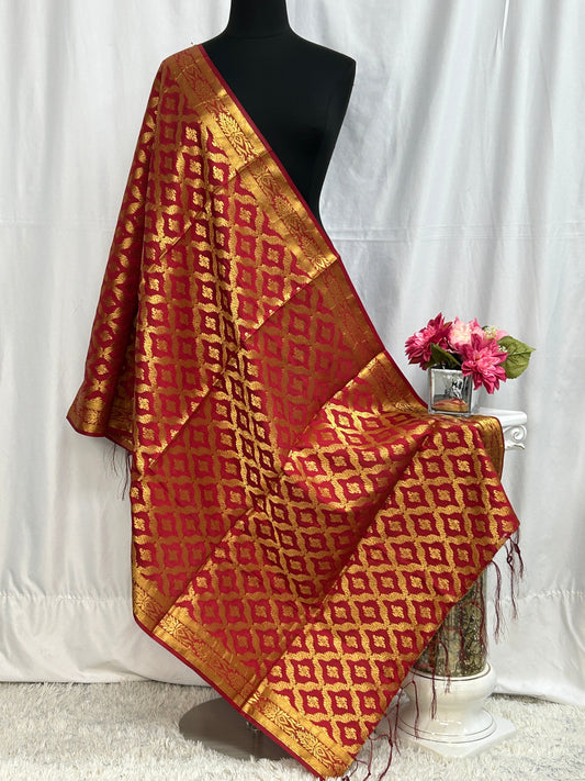Banarasi Dupatta: Maroon