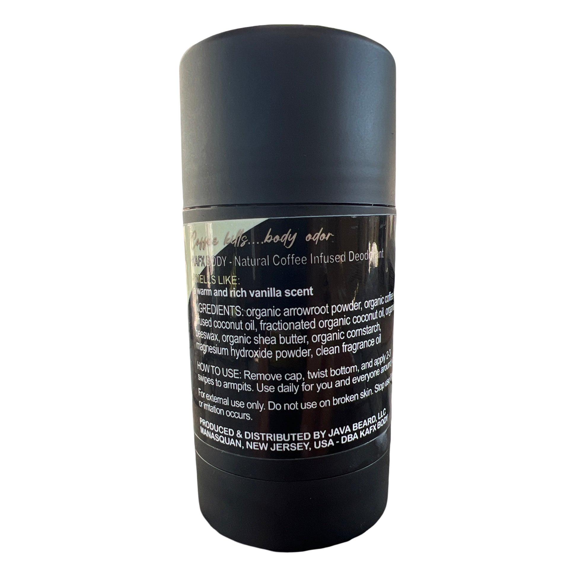 Vanilla Bean - KAFX Body Natural Coffee Infused Deodorant - Concordia Style Boutique