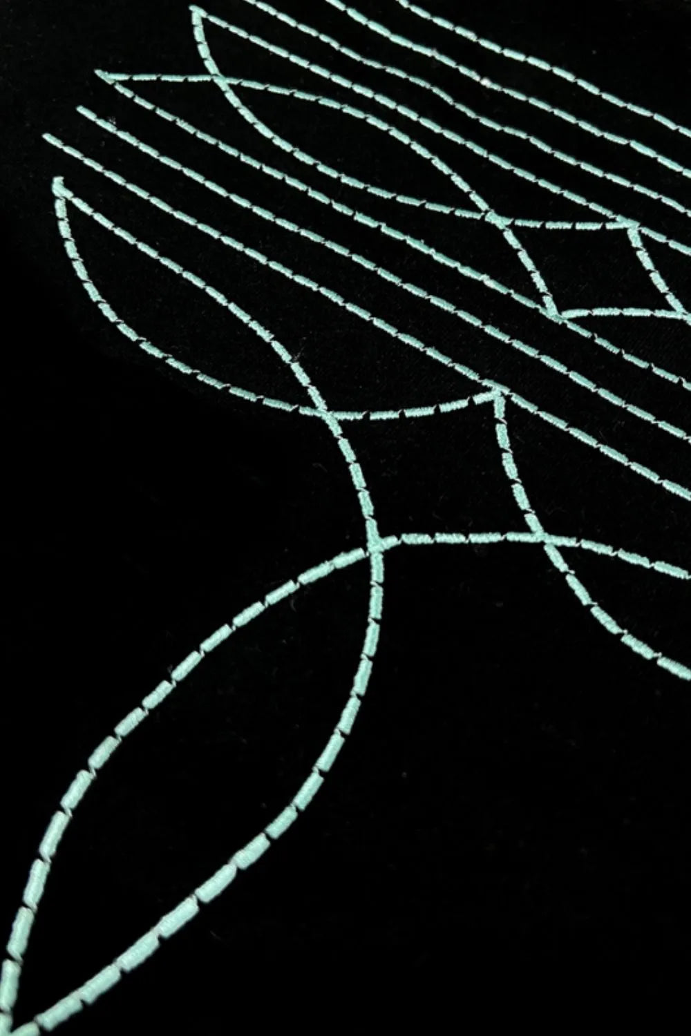 Embroidered Round Neck Short Sleeve T-Shirt - Concordia Style Boutique