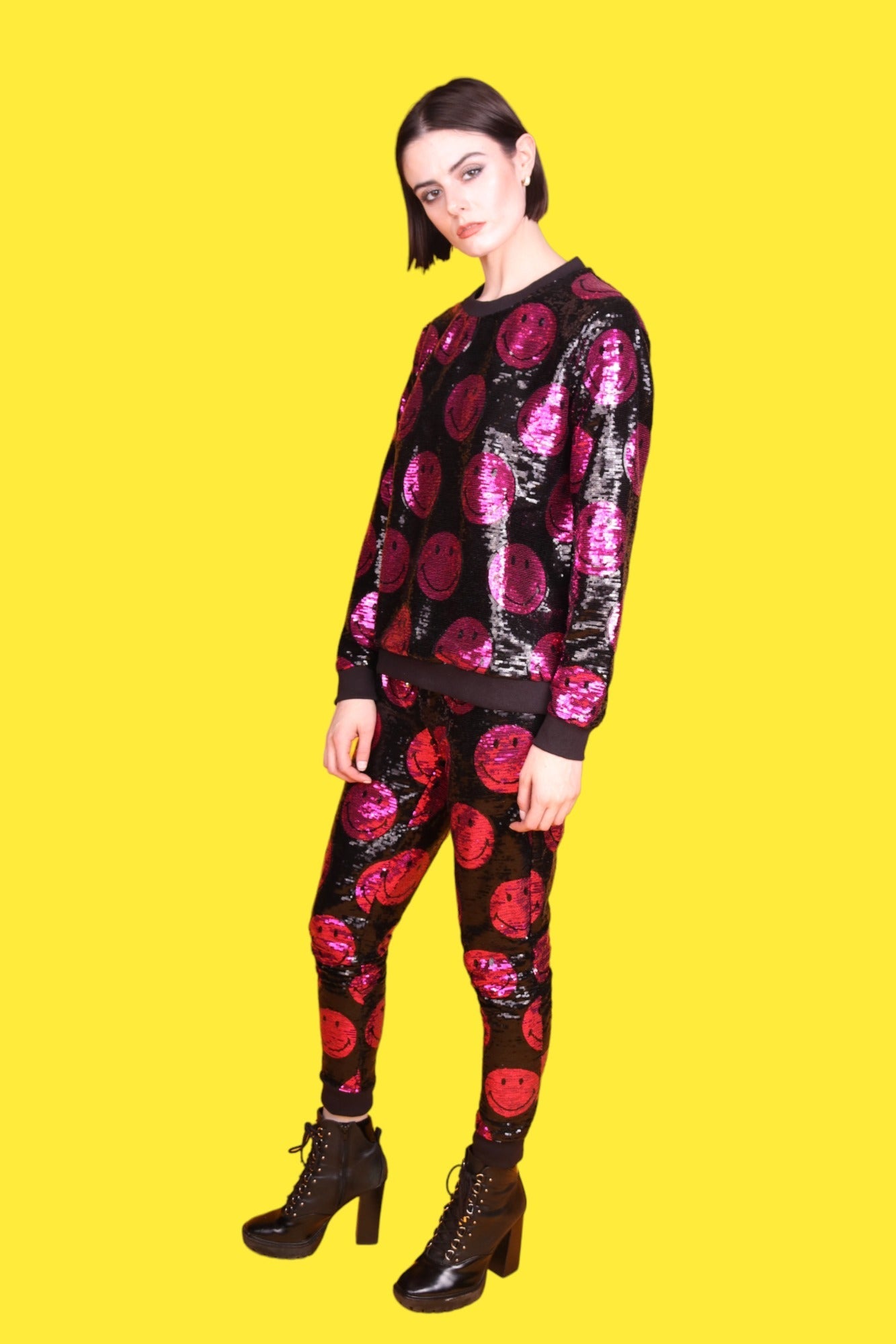 "Any Old  Iron" - x Smiley Pink Joggers - Premium Clothing from Any Old Iron - Just $175! Shop now at Concordia Style Boutique