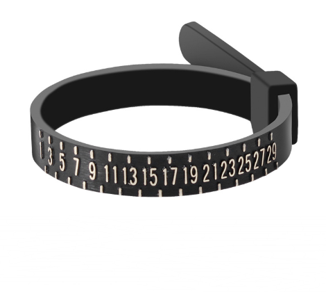 Standard Ring Measuring Ruler Finger Size Measuring Tape With Ring - Premium Standard Ring Measuring Ruler Finger Siz from Heyang - Just $7.99! Shop now at Concordia Style Boutique