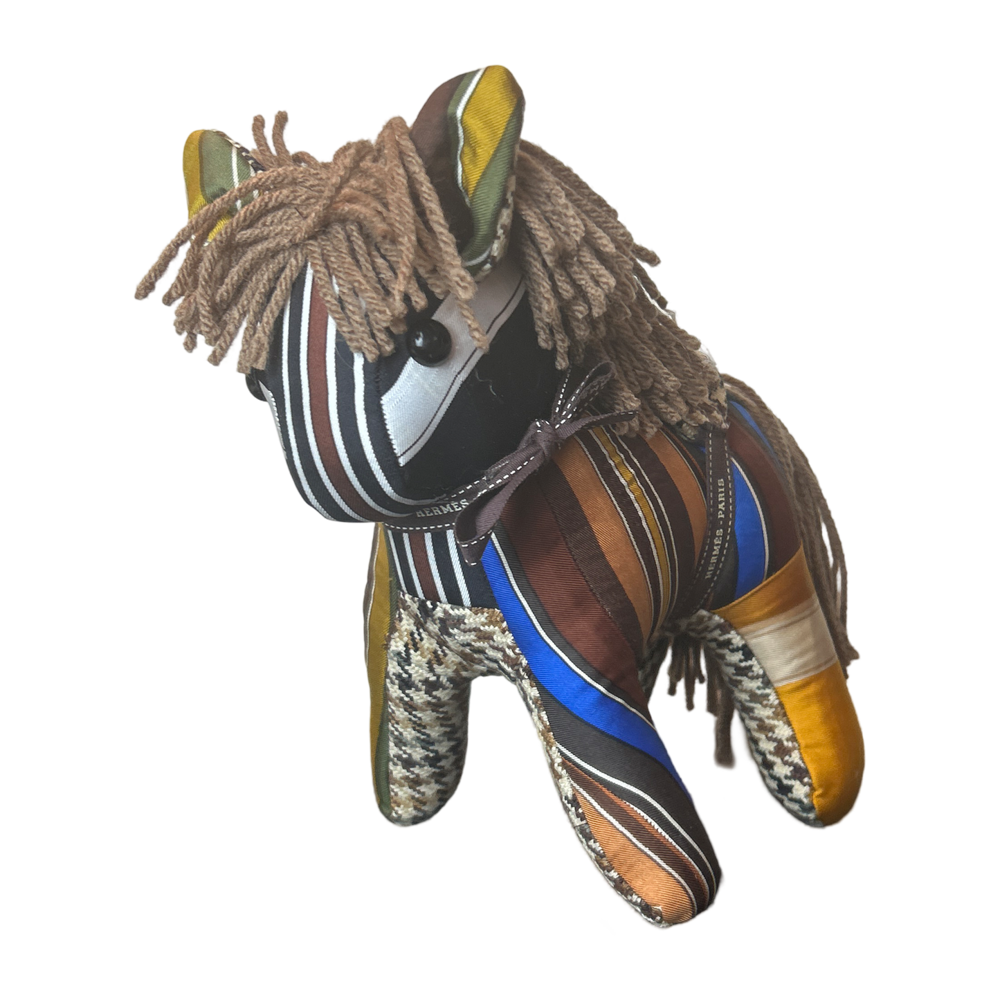 Couvertures et Tenues du Jour Vintage Silk Scarf Patchwork Pony