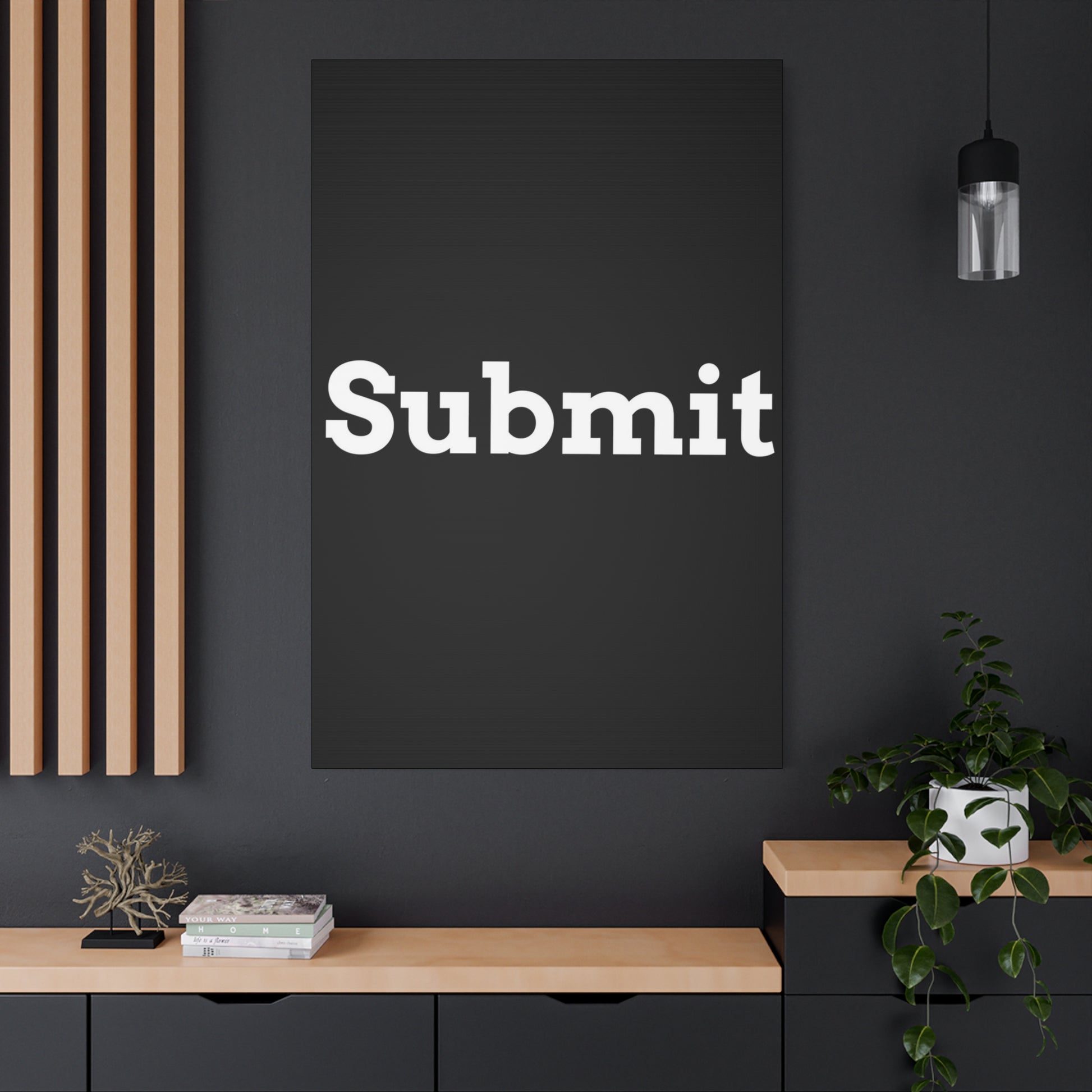 Classic Canvas - "Submit"" - Premium Canvas from Concordia Style Boutique - Just $26.40! Shop now at Concordia Style Boutique