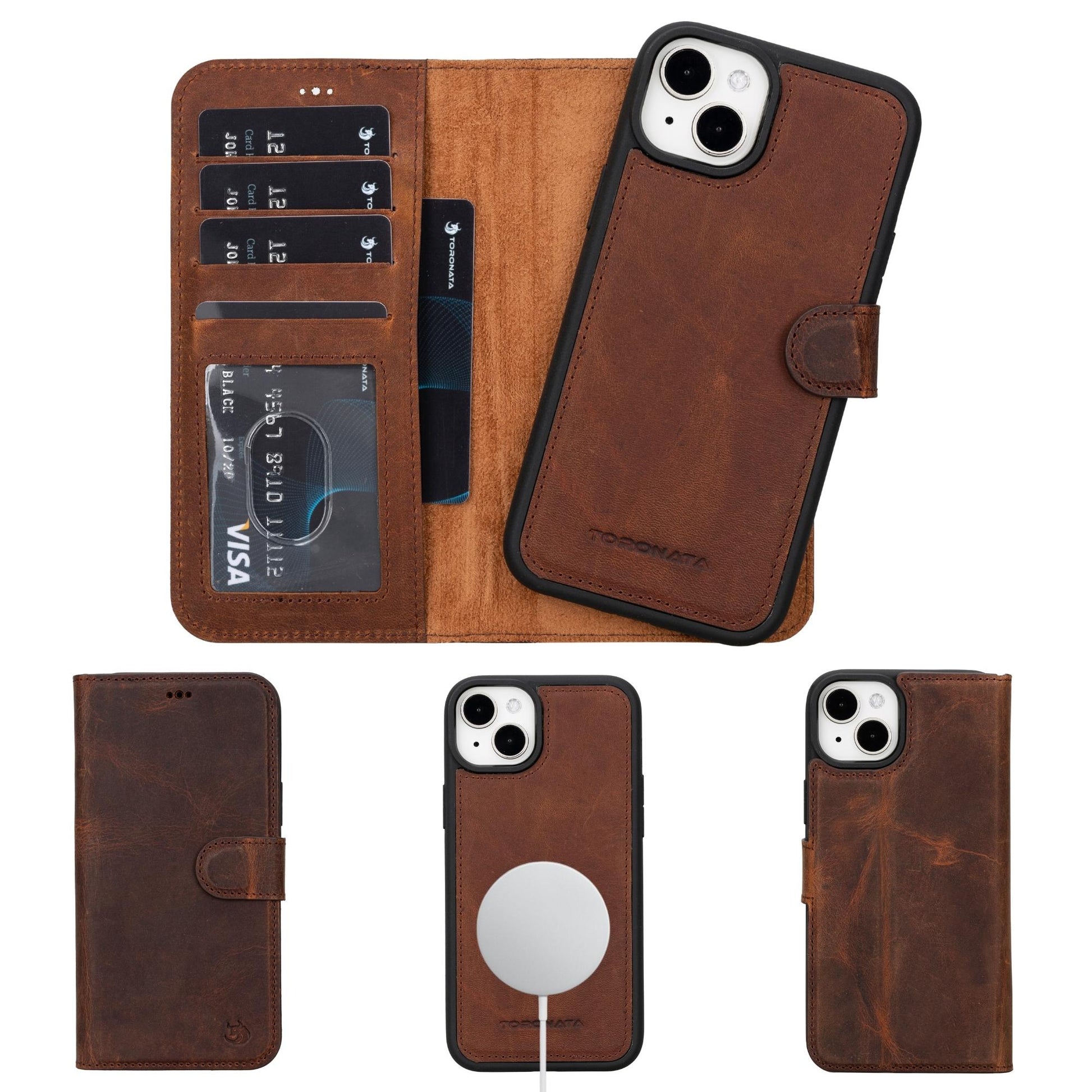 Casper iPhone 14 Series Detachable Leather Wallet Case - Concordia Style Boutique