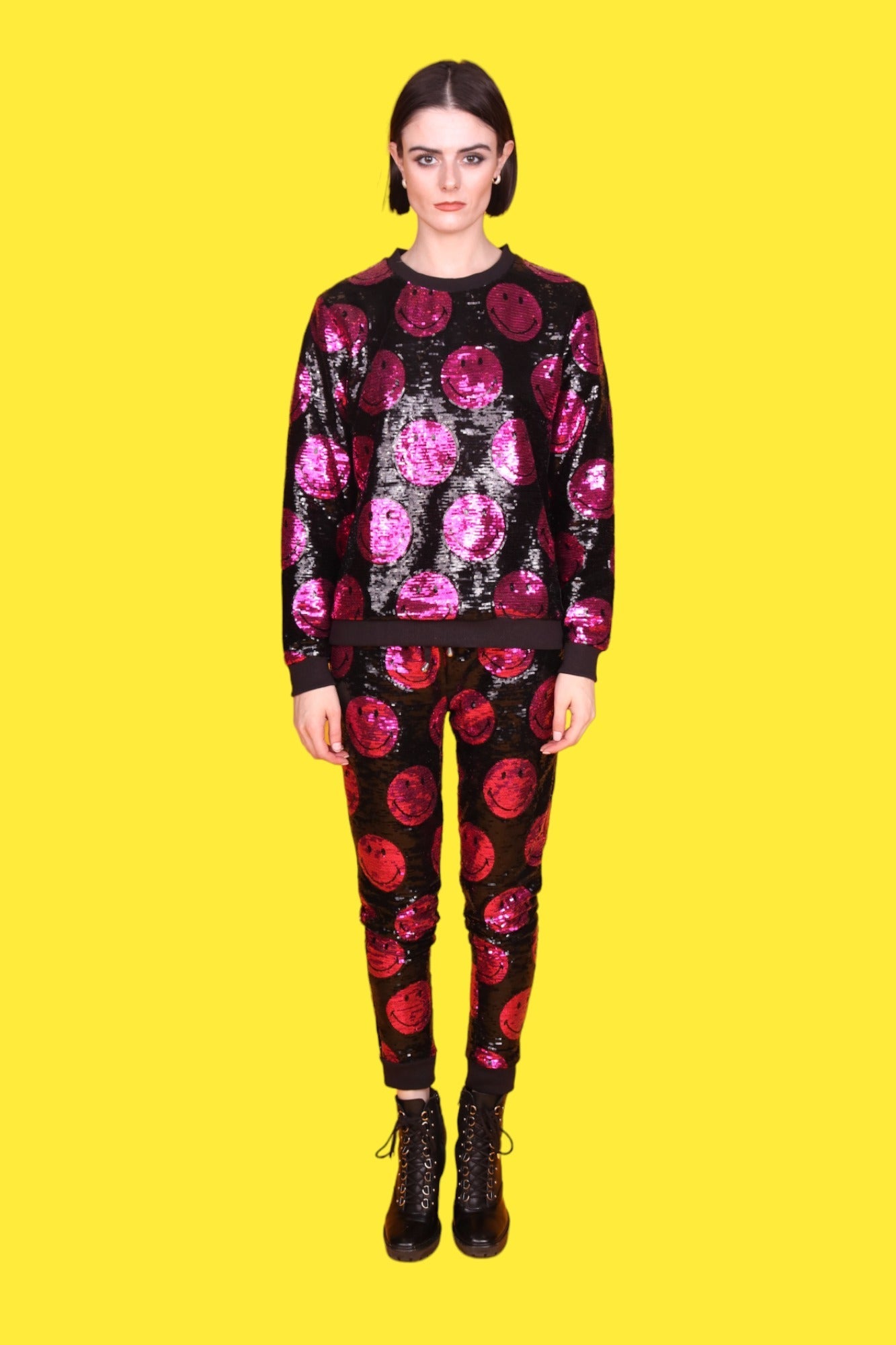 "Any Old  Iron" - x Smiley Pink Joggers - Premium Clothing from Any Old Iron - Just $175! Shop now at Concordia Style Boutique