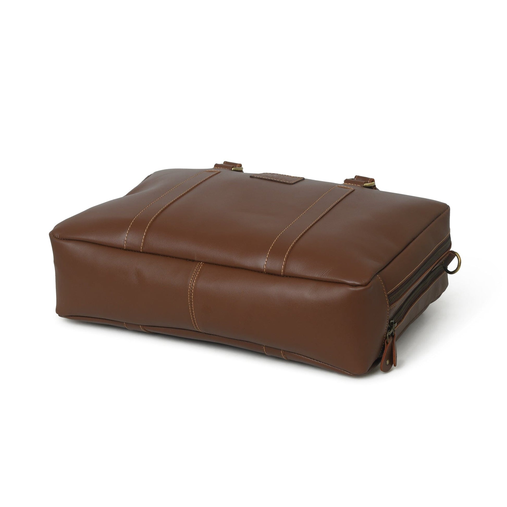 Dixon Brown Buffalo Leather Laptop Office Briefcase - Concordia Style Boutique