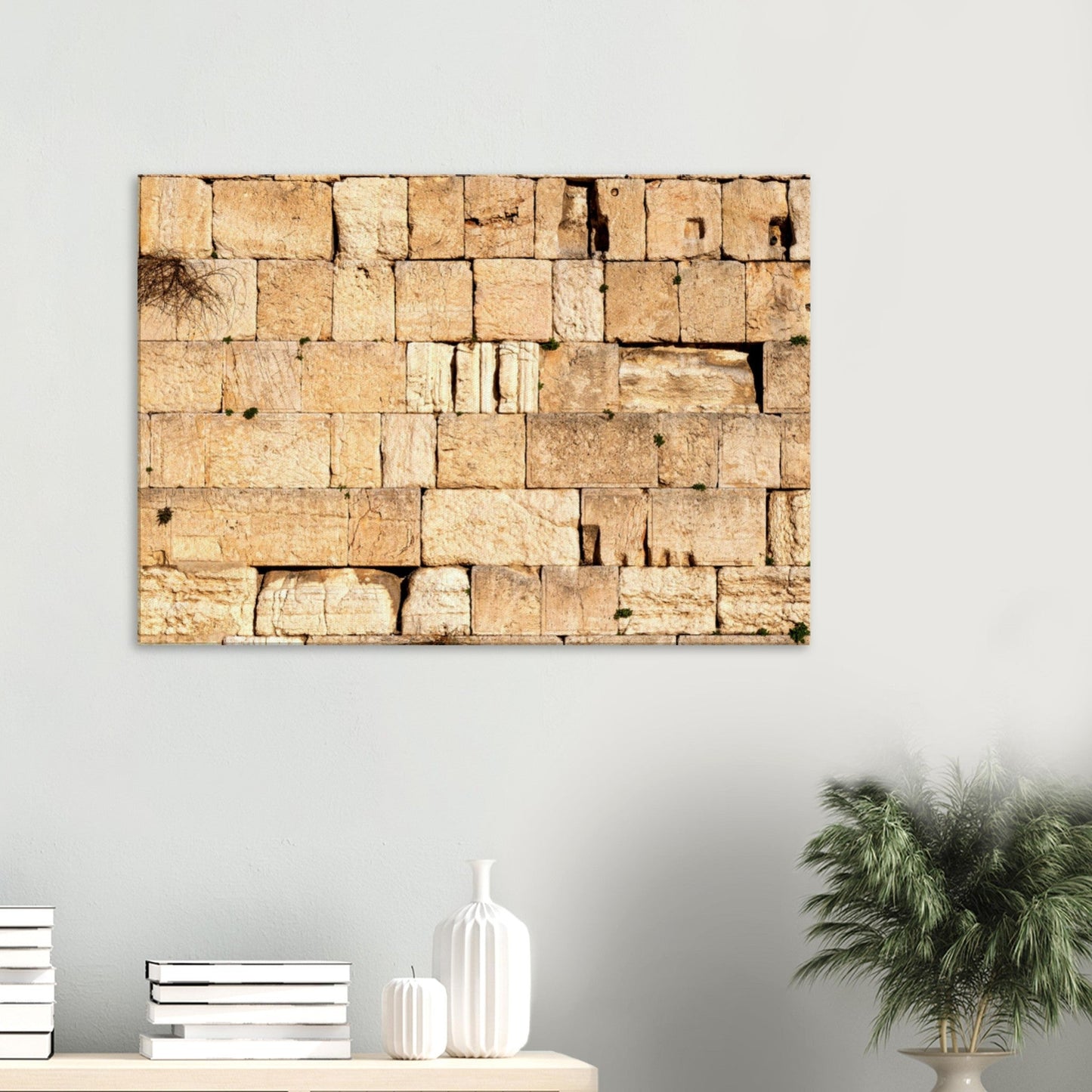 The Western Wall Brick Canvas Print