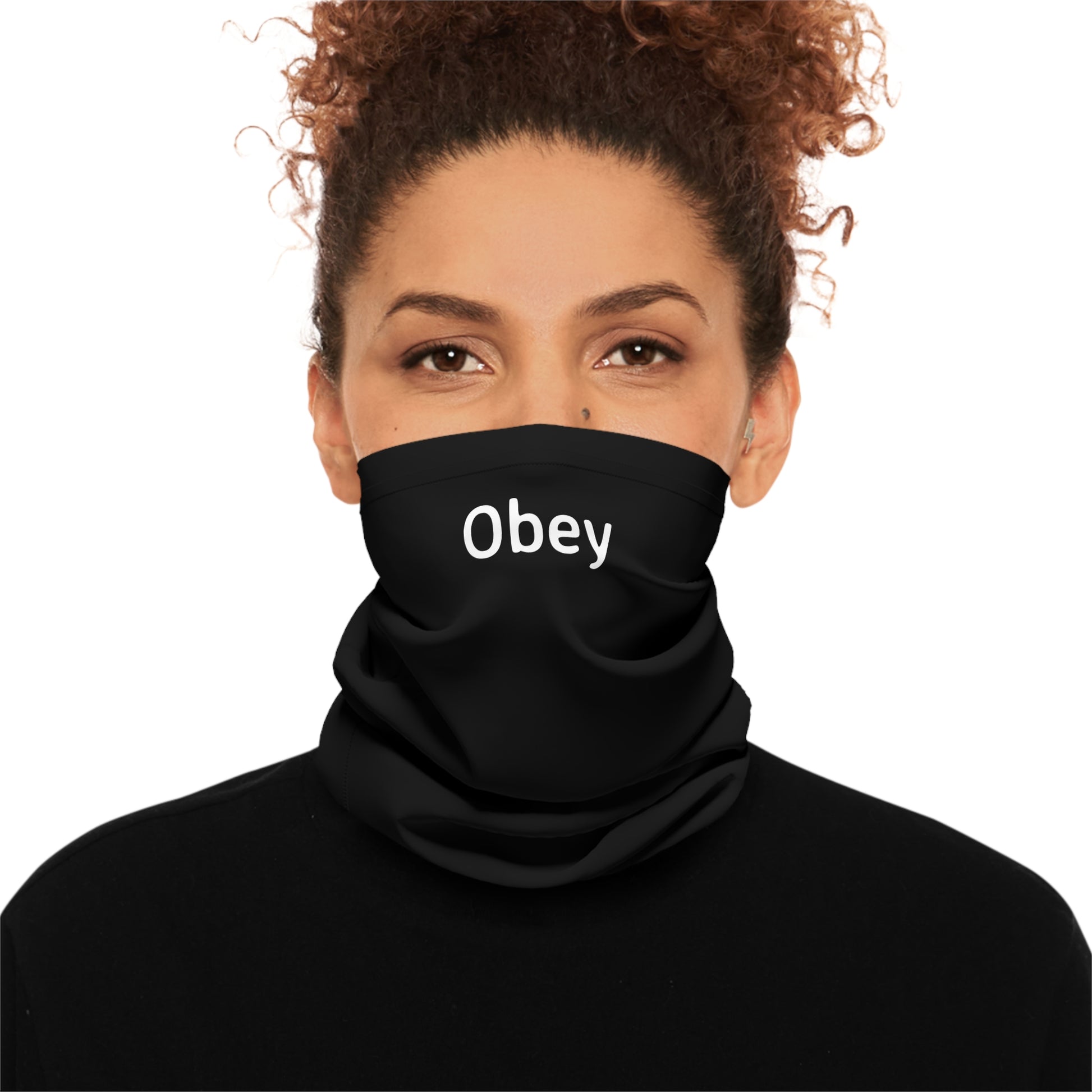 Lightweight Neck Gaiter - "Obey" - Premium Neck Gaiter from Concordia Style Boutique - Just $18.76! Shop now at Concordia Style Boutique