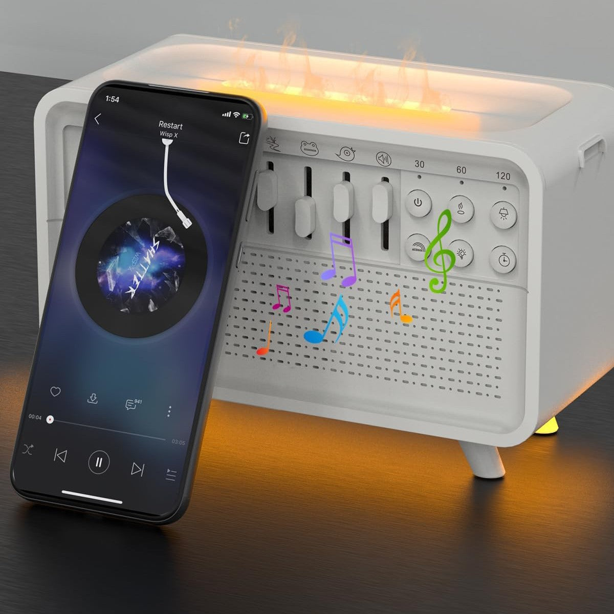 White noise sleep aid device with Bluetooth speaker