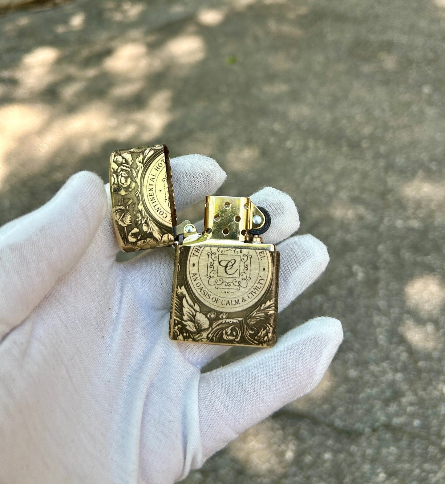 John Wick The Continental Custom Zippo Lighter | Brass Armor Zippo | Made In USA