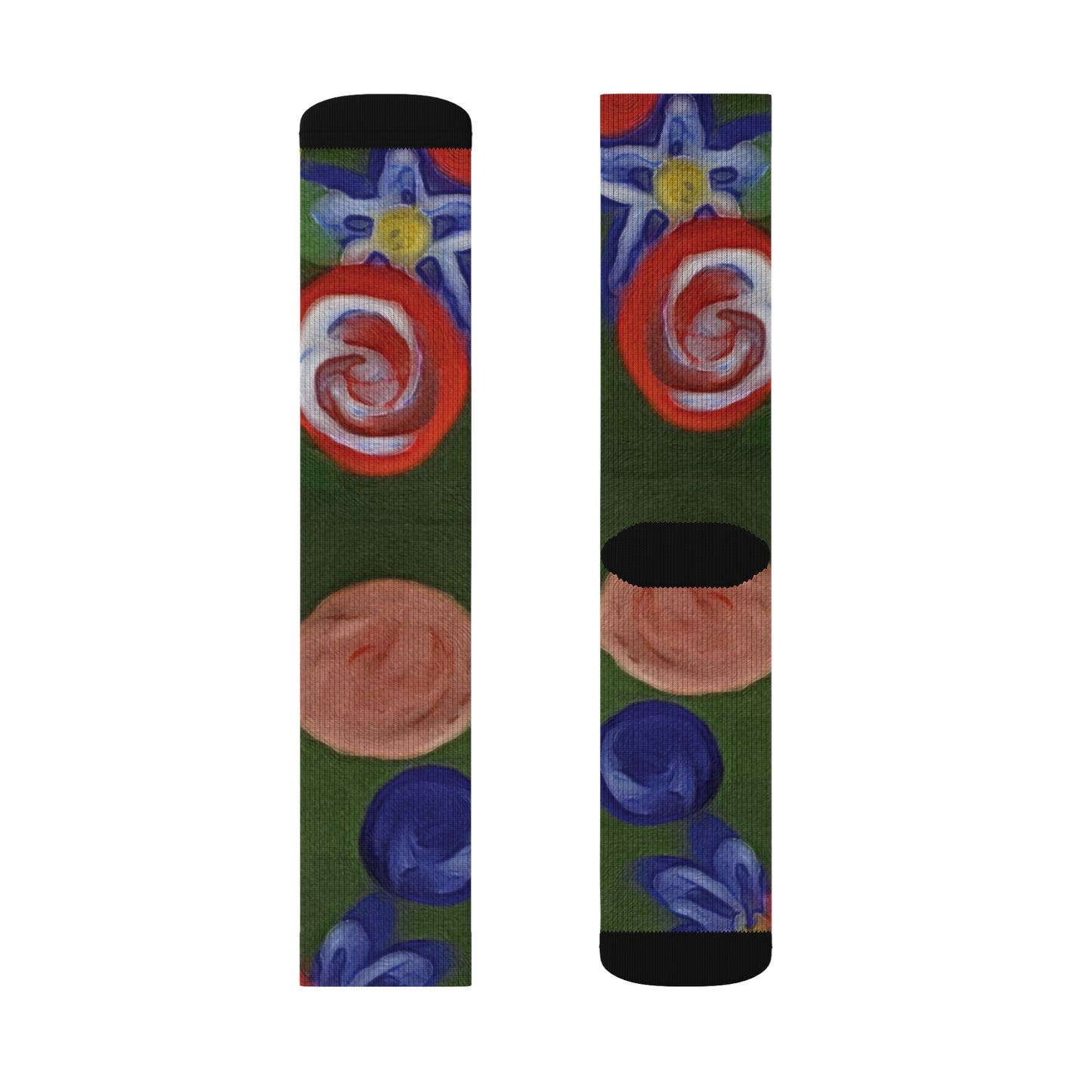 Sublimation Socks - "Blobs" - Premium socks from Concordia Style Boutique - Just $16.10! Shop now at Concordia Style Boutique