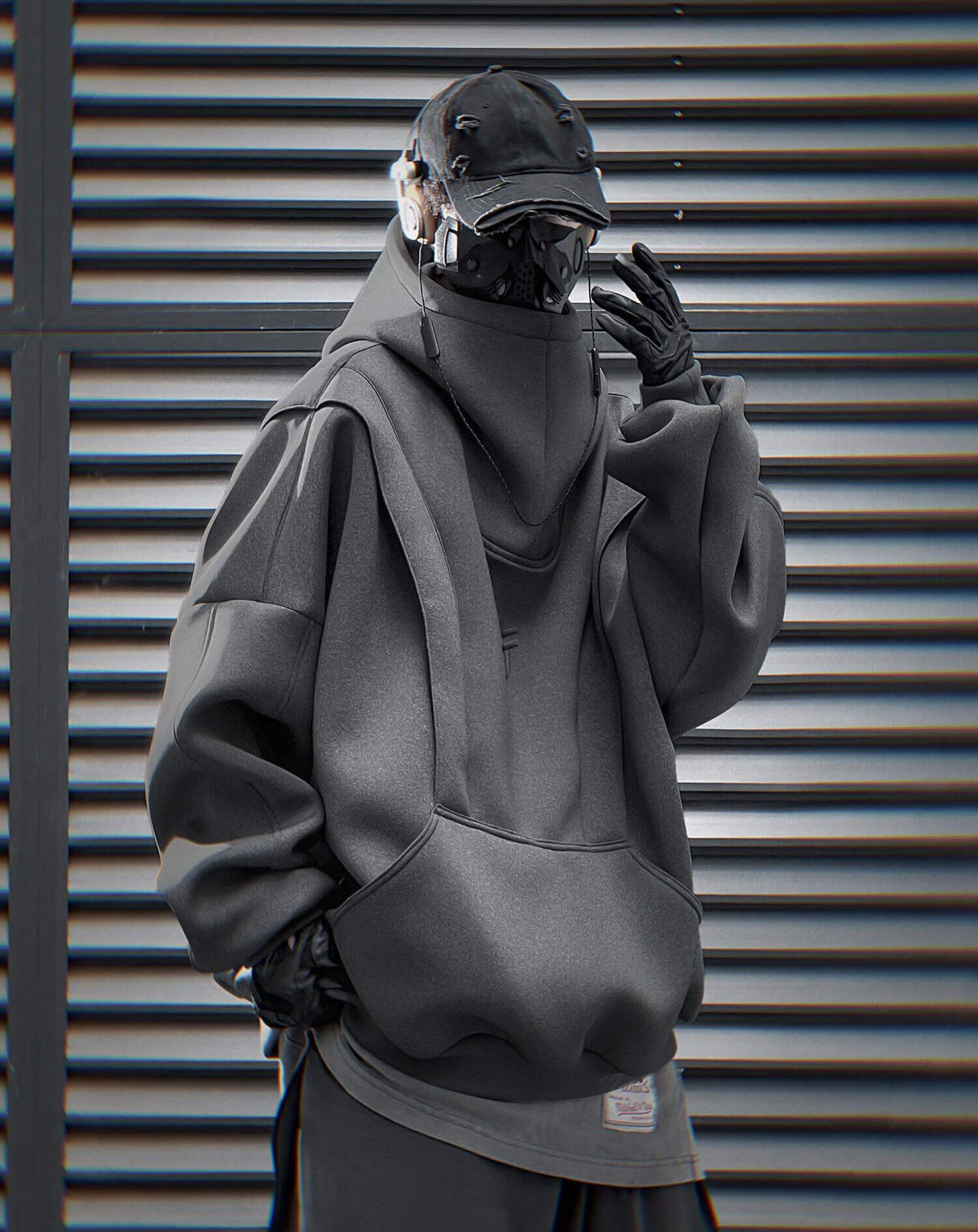 HiH50 Grey Nexus Hoodie