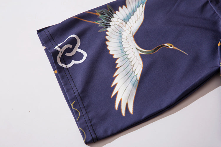 YC6316 Purple Cranes Kimono - Concordia Style Boutique