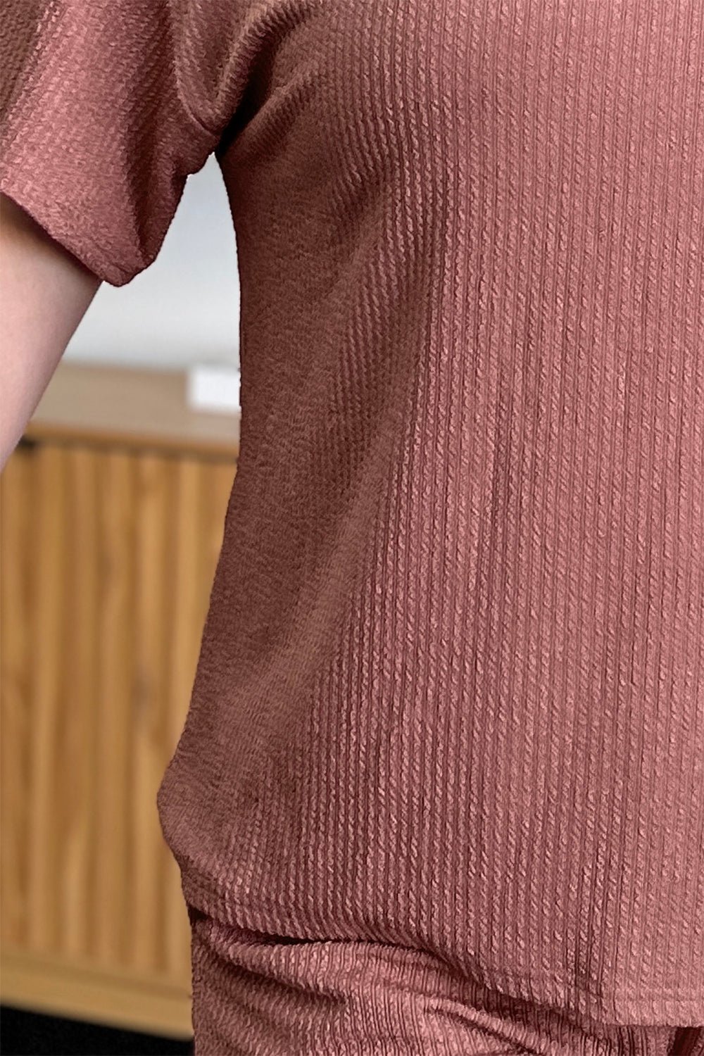 Double Take Full Size Round Neck Short Sleeve T-Shirt and Shorts Set - Concordia Style Boutique