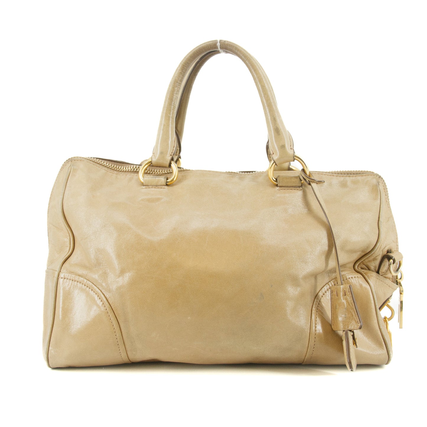 Prada Brown Leather Vintage Tote Bag #5913