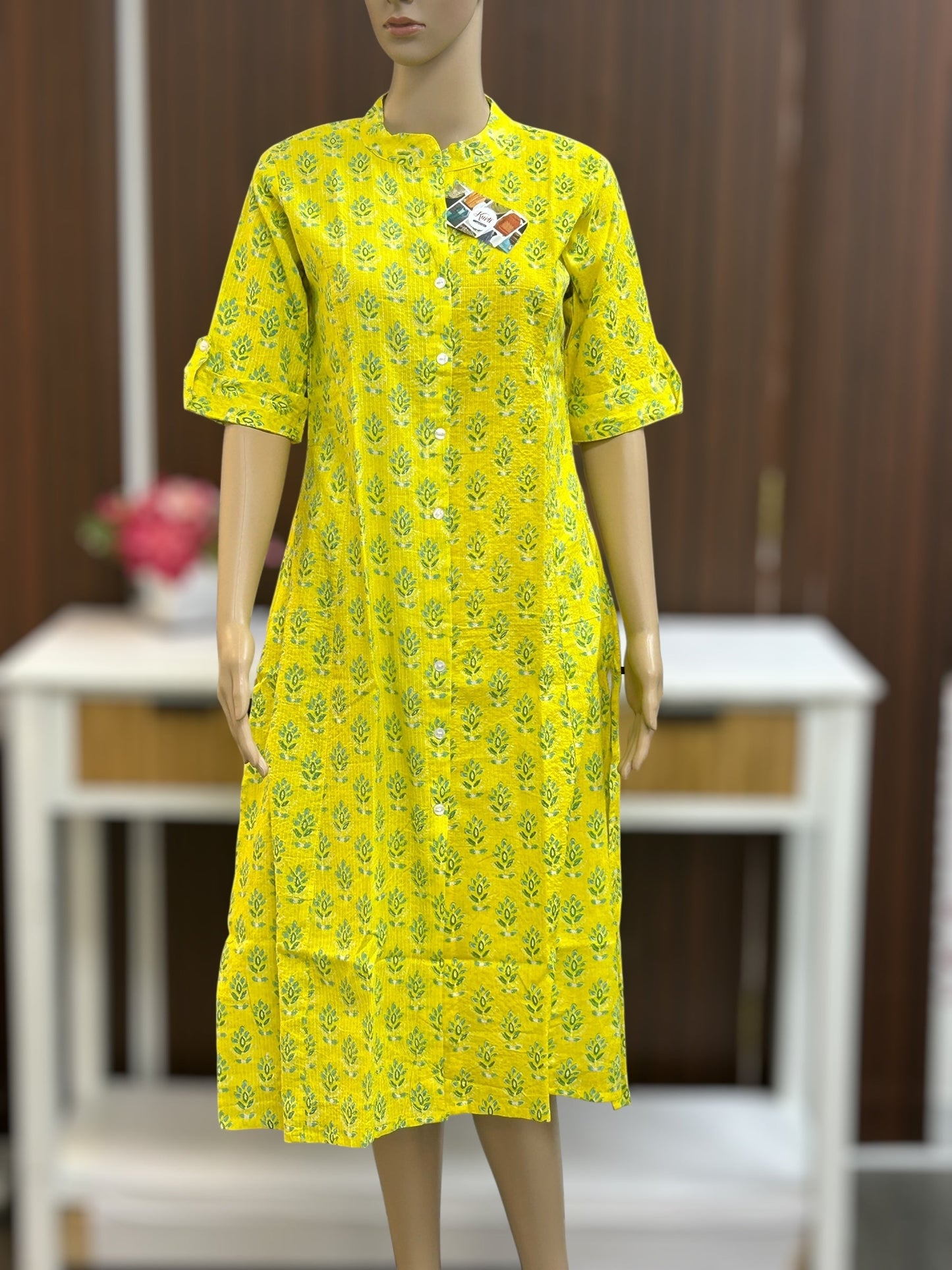 A line Cotton Kurti