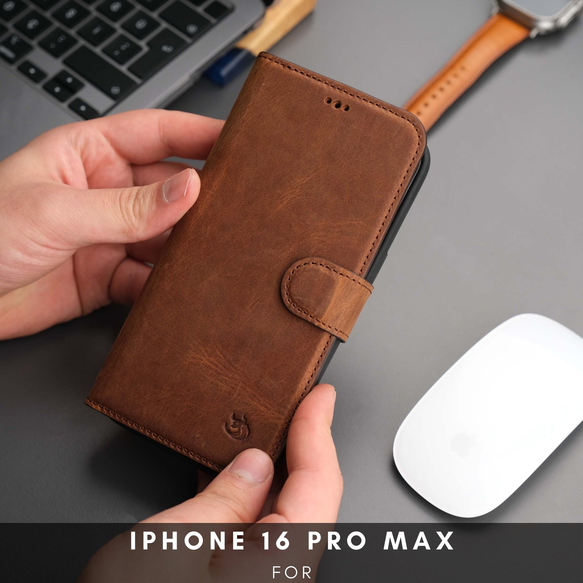 Casper iPhone 16 Pro Max Wallet Case Leather MagSafe - Concordia Style Boutique