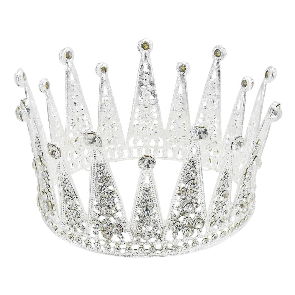 Fashion Bridal Hair Accessories - Alloy Hollow Diamond Crown - Premium Alloy Hollow Diamond Crown from Concordia Style Boutique - Just $27.23! Shop now at Concordia Style Boutique