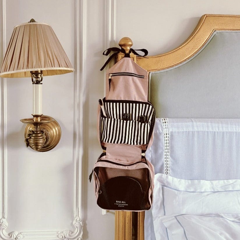 Folding/Hanging Toiletry Case, Pink/Blush - Concordia Style Boutique