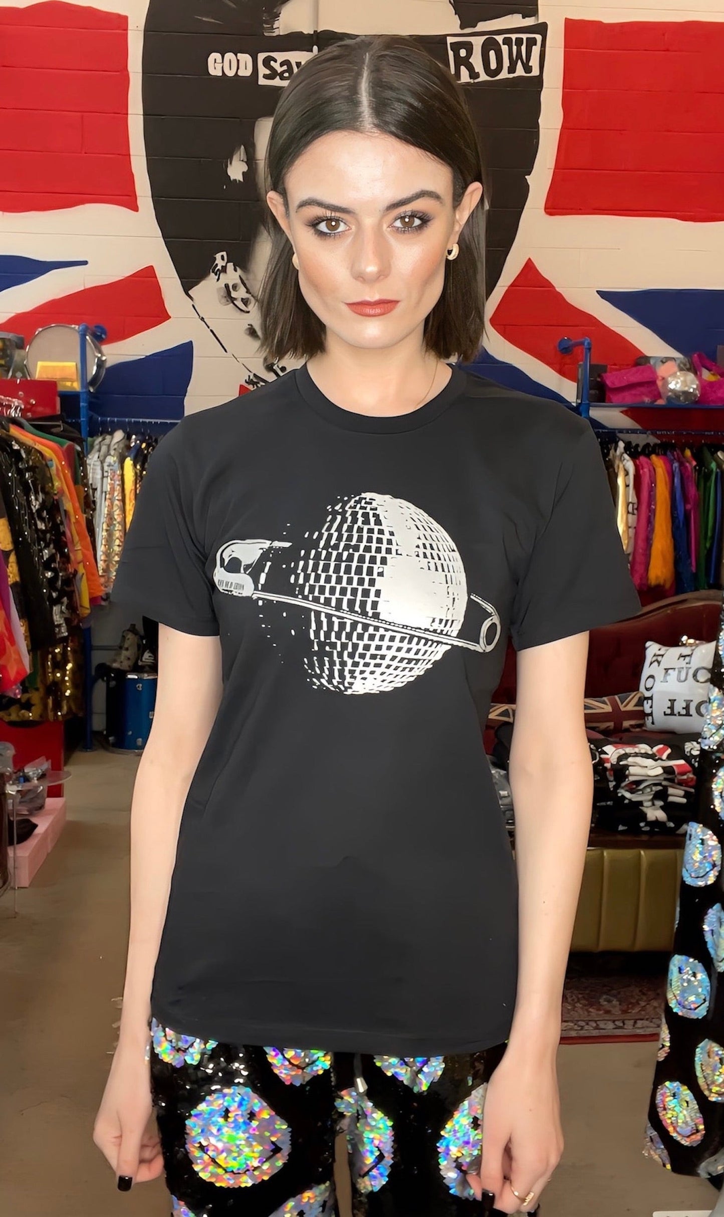 "Any Old  Iron" - Disco Planet T-Shirt - Premium Clothing from Any Old Iron - Just $40! Shop now at Concordia Style Boutique
