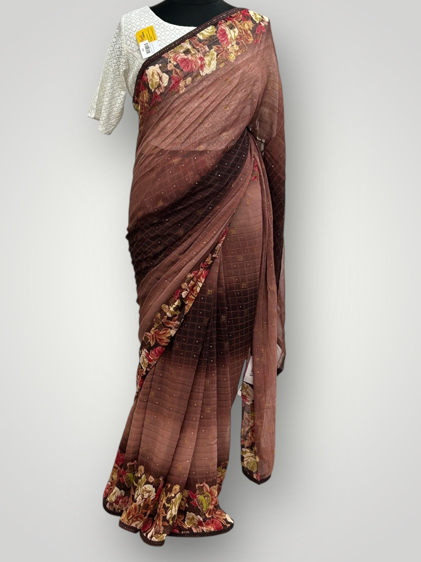 Chiffon Saree with blouse piece