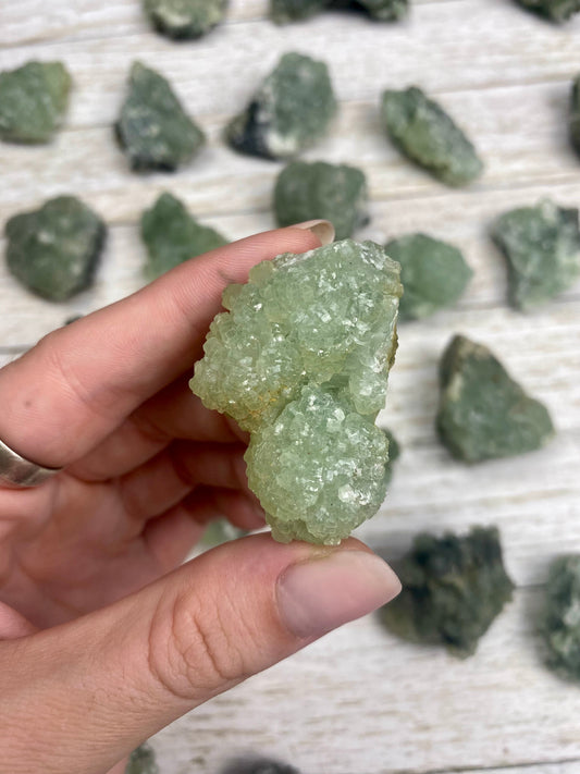 Prehnite with Epidote Cluster