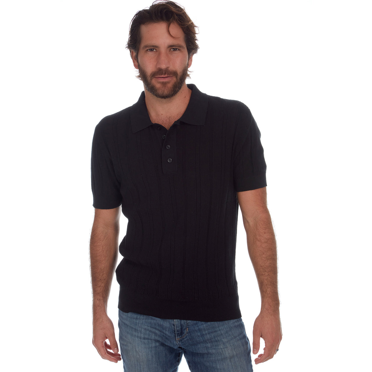 Edison Sweater Knit Polo - Concordia Style Boutique