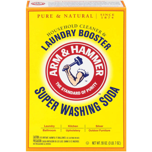 Arm & Hammer Super Washing Soda Detergent Booster & Household Cleaner 55 oz. - Concordia Style Boutique