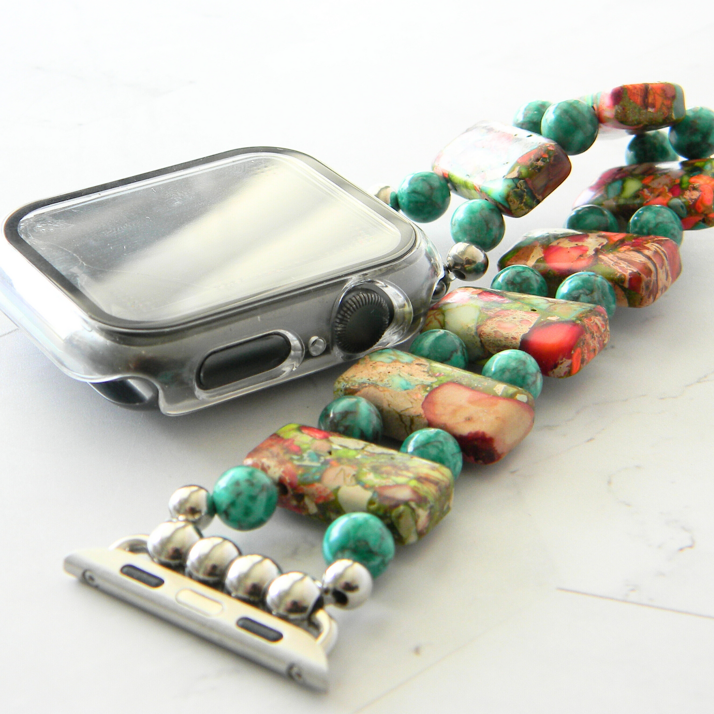 Variscite Sea Sediment Bright-Watch Band for Apple