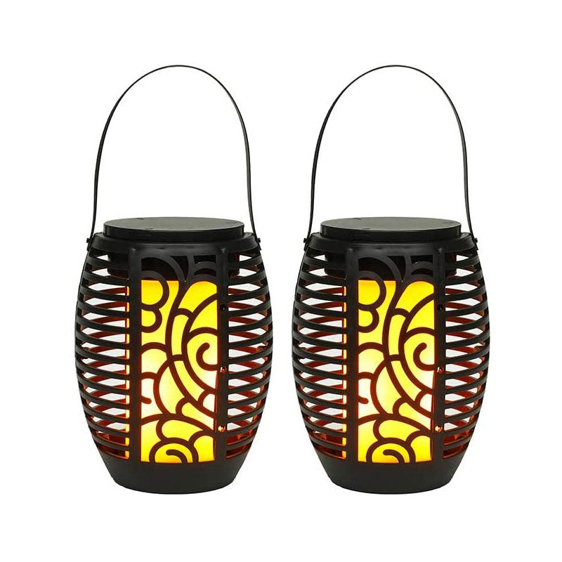 6.5''H 2 Pack Battery Powered Moroccan Outdoor Lantern