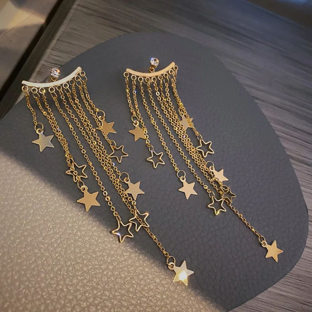 STAR TASSEL EARRINGS (PAIR) - Concordia Style Boutique