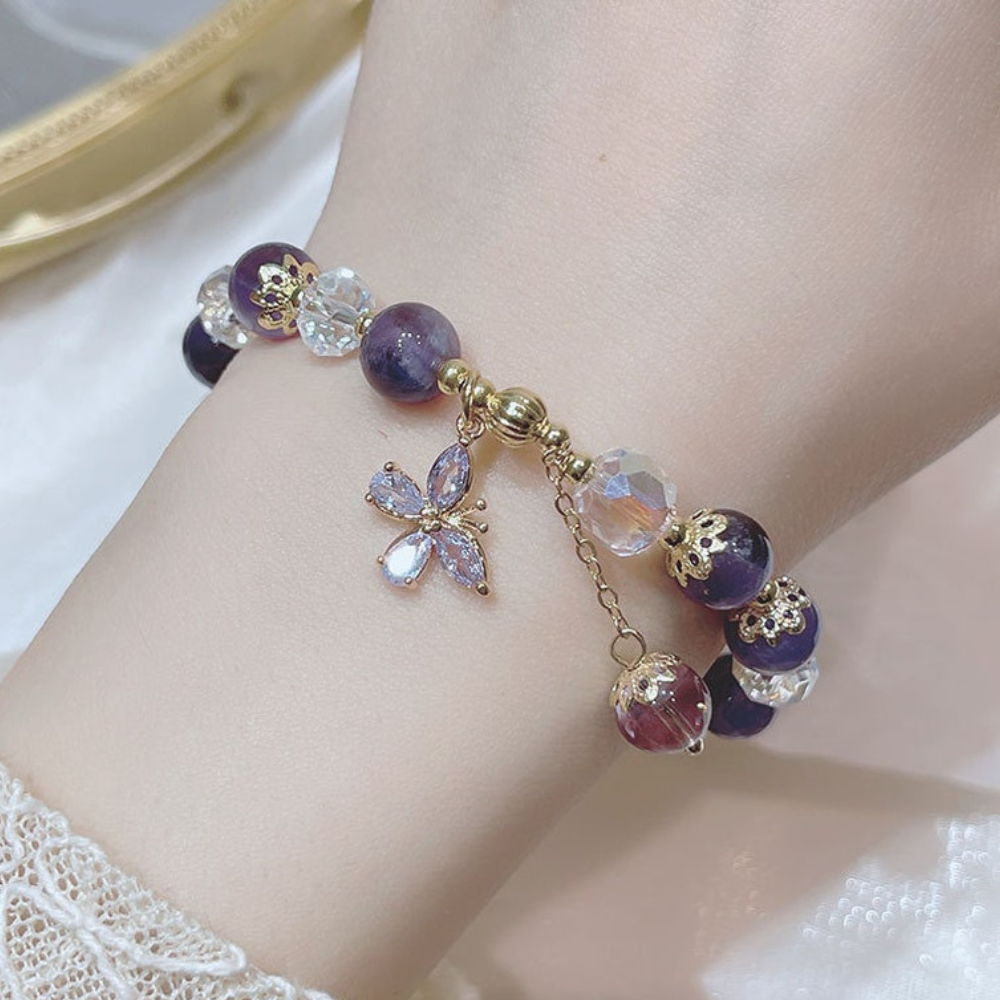 HEALING AMETHYST BRACELET (ADJUSTABLE) - Concordia Style Boutique