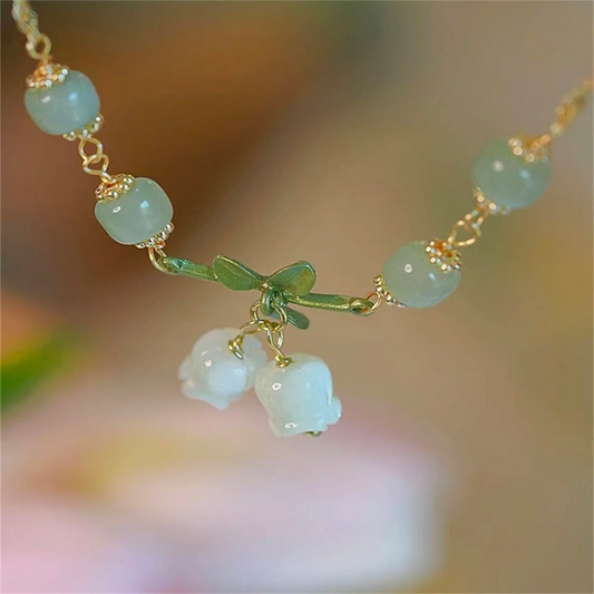 "LILY OF THE VALLEY" JADE BRACELET - Premium Jewelry from Ashlen - Just $9.99! Shop now at Concordia Style Boutique