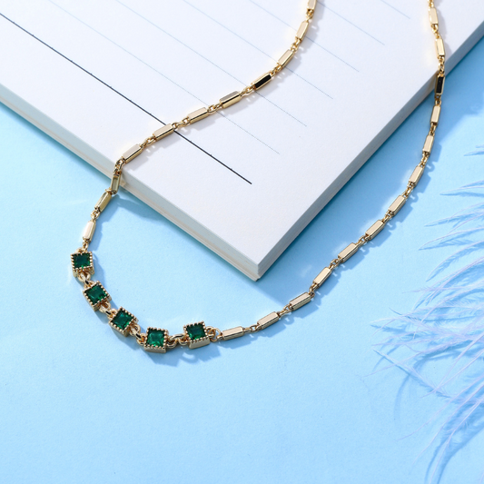 MARGAUX EMERALD NECKLACE - Concordia Style Boutique