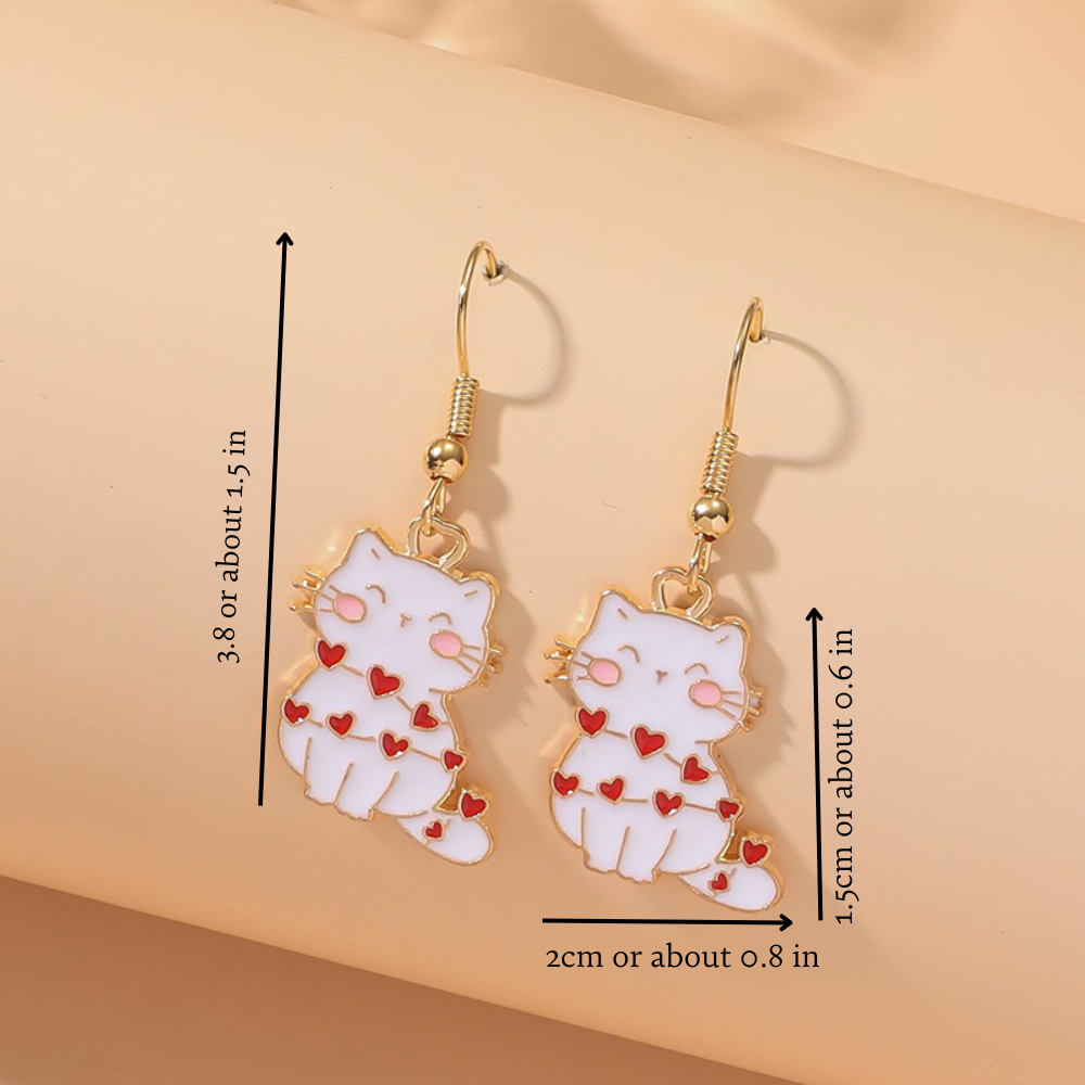 LOVE CAT EARRINGS (PAIR) - Concordia Style Boutique
