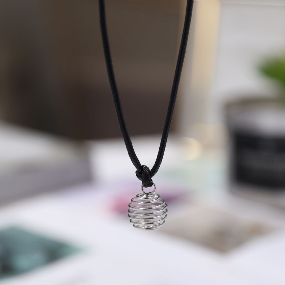 SPIRAL CAGE PENDANT NECKLACES - Concordia Style Boutique
