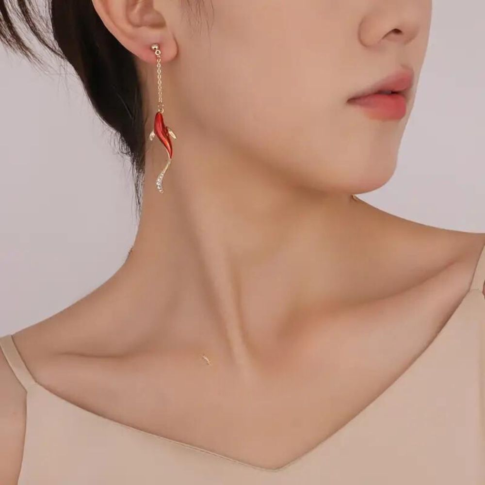 LUCKY KOI EARRINGS (PAIR) - Concordia Style Boutique