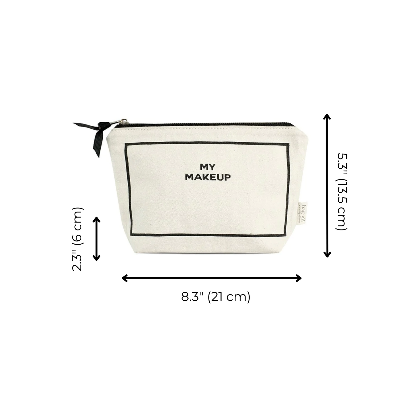 My Makeup Pouch, Coated Lining, Cream - Concordia Style Boutique
