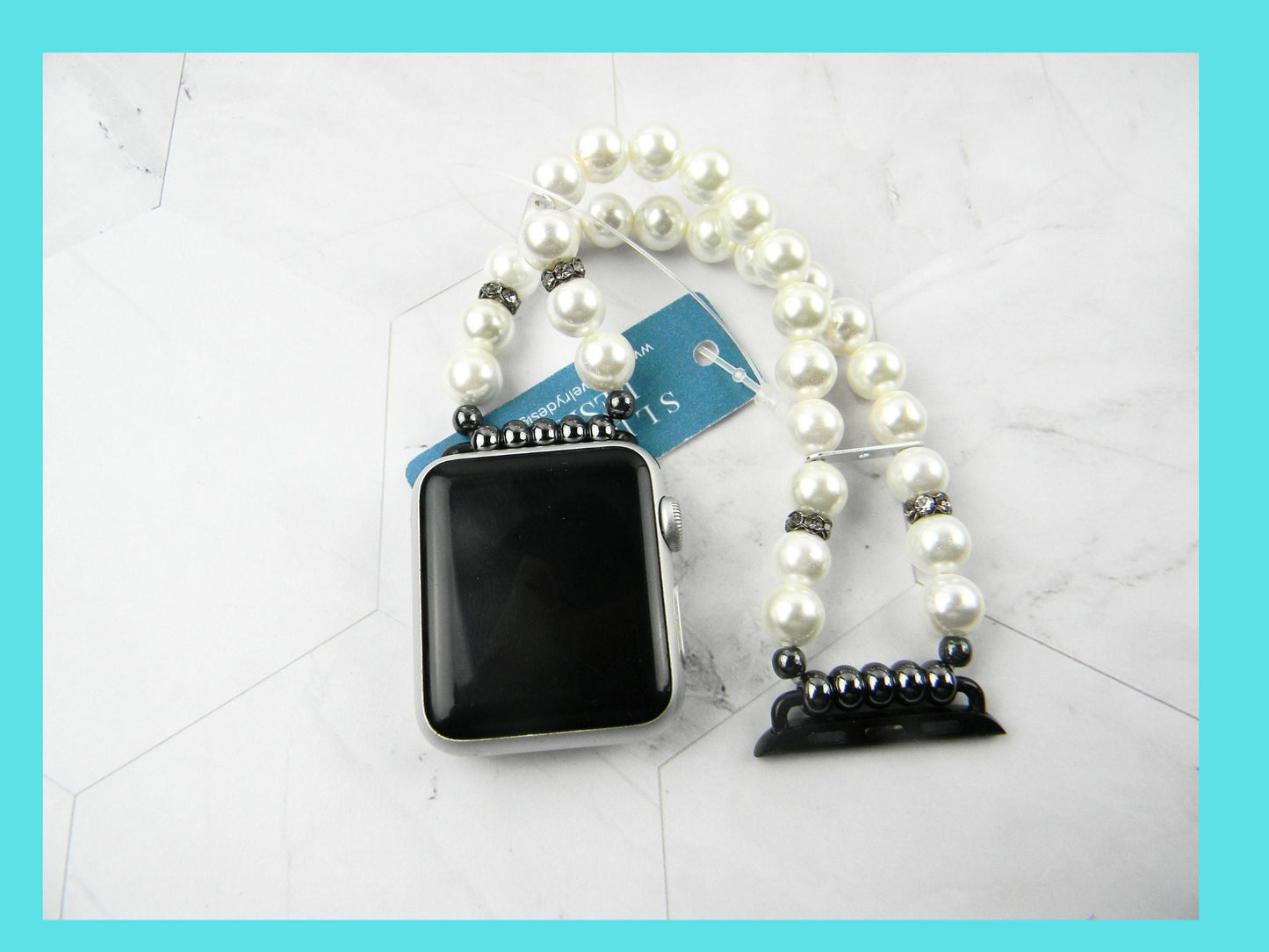 Watch Band for Apple Watch, Off White Pearl Apple Watch Bracelet