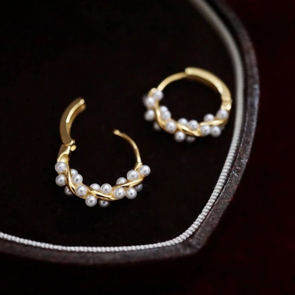 TWISTED PEARL EARRINGS (PAIR) - Concordia Style Boutique