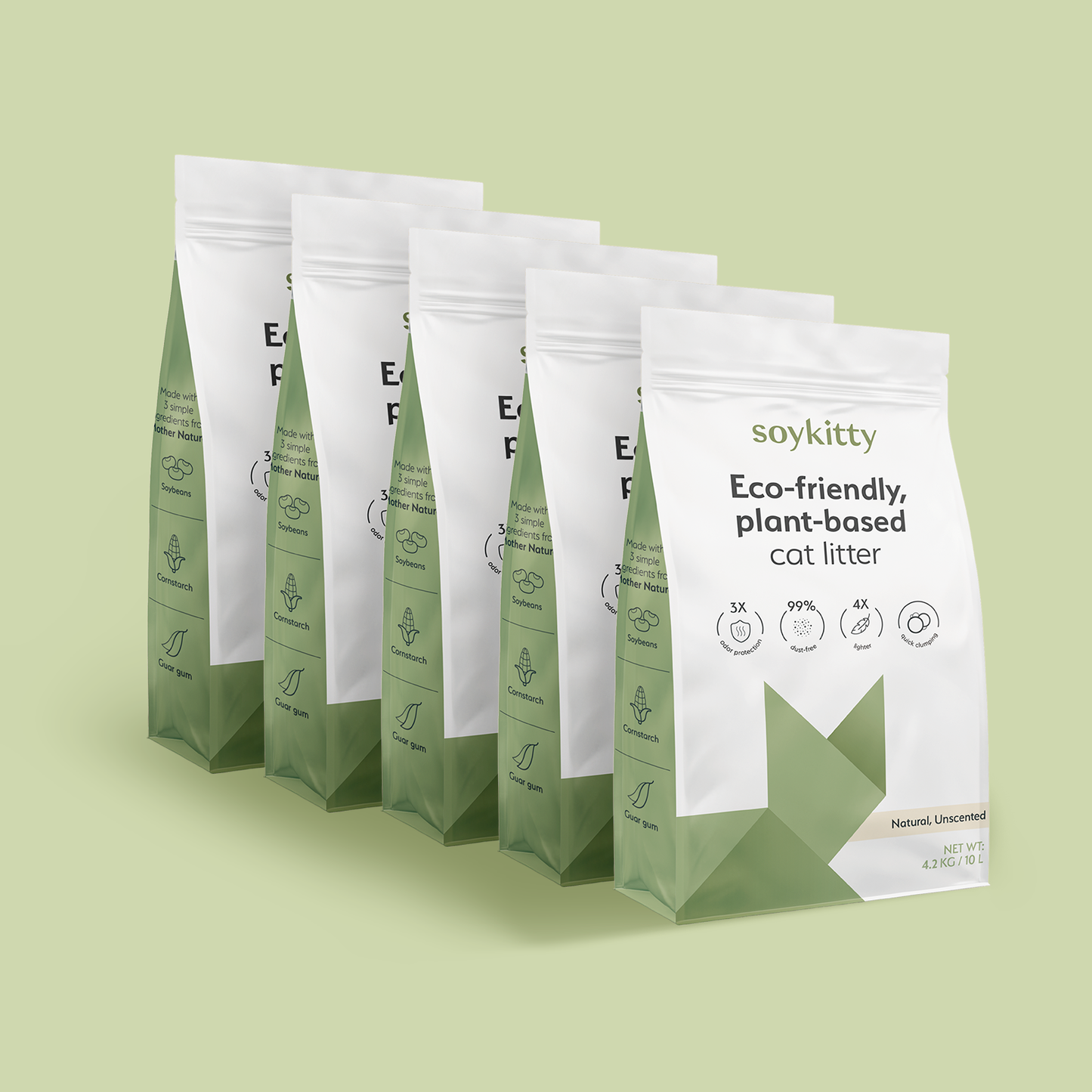 All-Natural, Non-Toxic Plant-Based Cat Litter - 1 Pack (Collective)