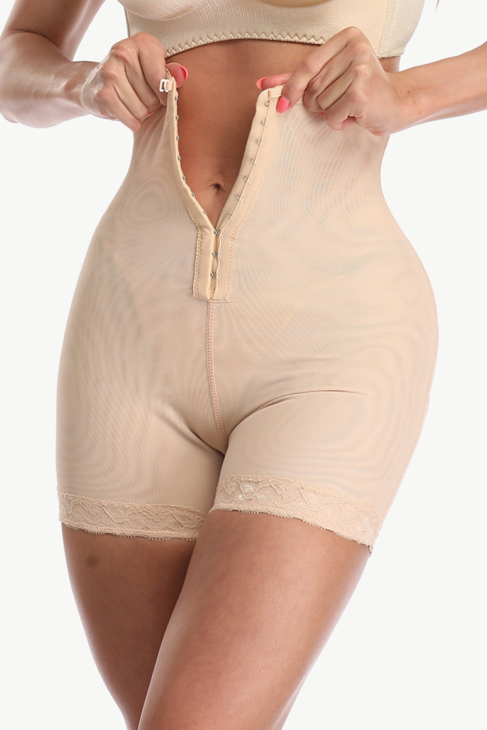 Full Size Hook-and-Eye Shaping Shorts - Premium Bodysuit from Concordia Style Boutique - Just $24.96! Shop now at Concordia Style Boutique