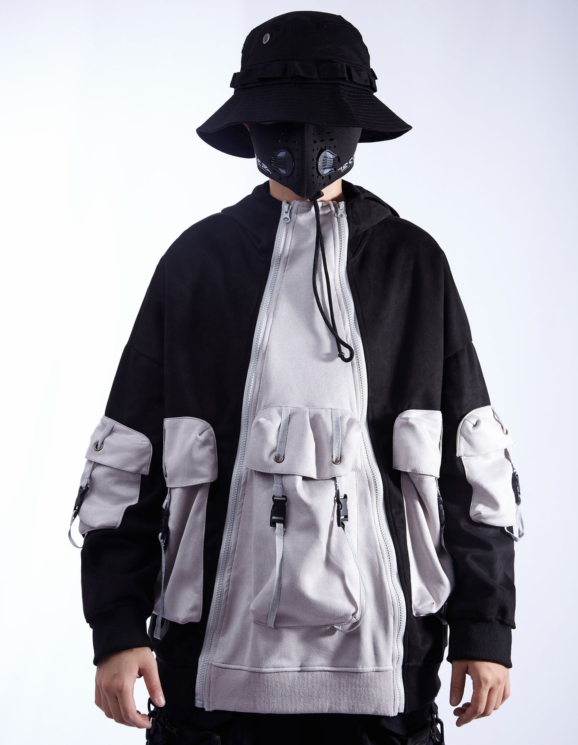 YEH1 Patchwork Functional Hoodie - Concordia Style Boutique