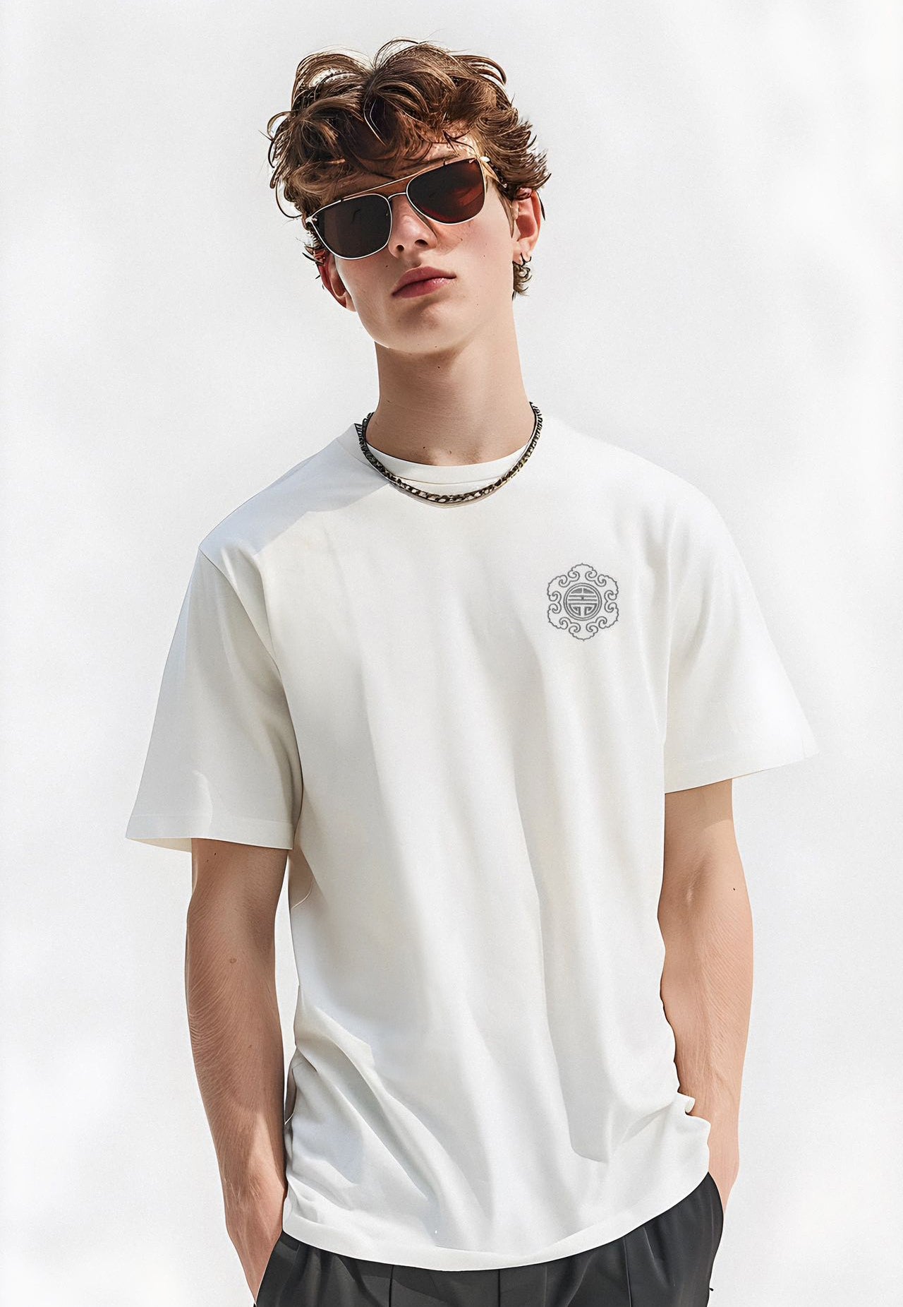 KH755 Raging Kirin Embroidery Tee - Concordia Style Boutique