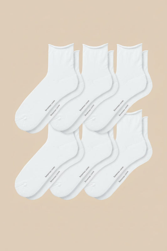 6-Pack Men's Roll Top Socks