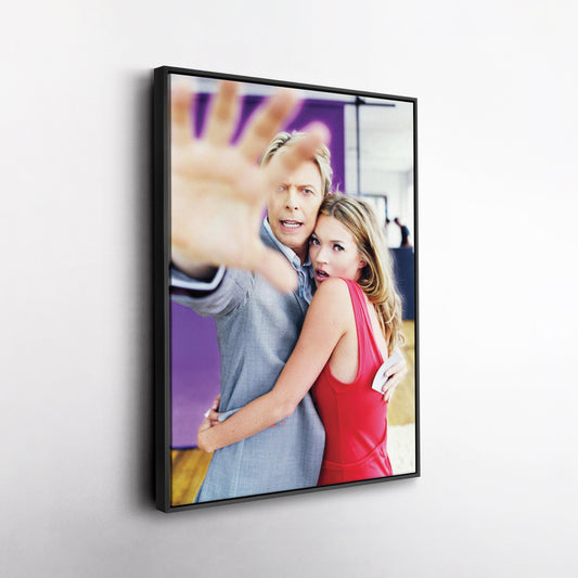 David Bowie & Kate Moss Canvas – Music & Fashion Wall Art