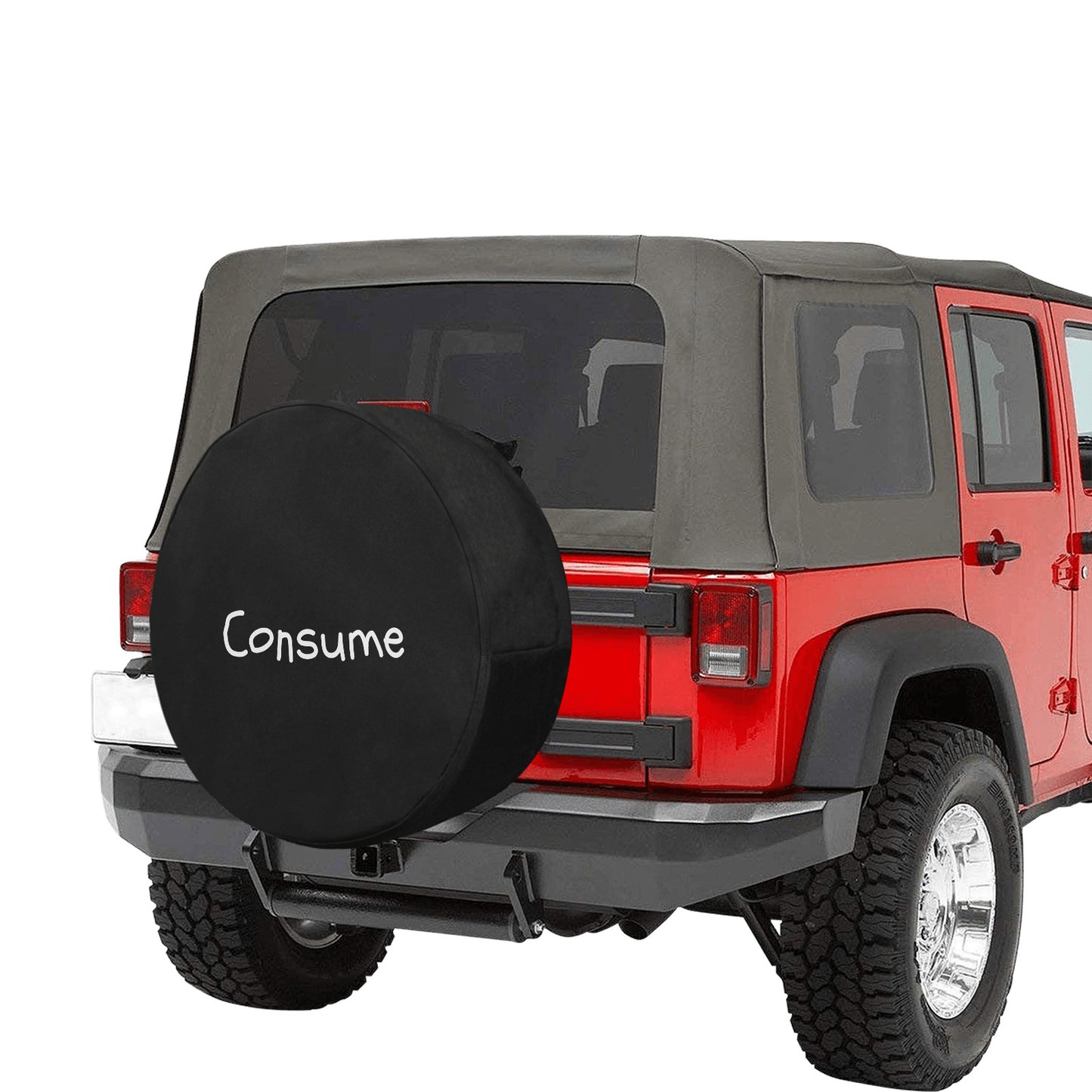 Spare Tire Cover - "Consume" - Premium Spare Tire Cover from Inkedjoy - Just $44.74! Shop now at Concordia Style Boutique