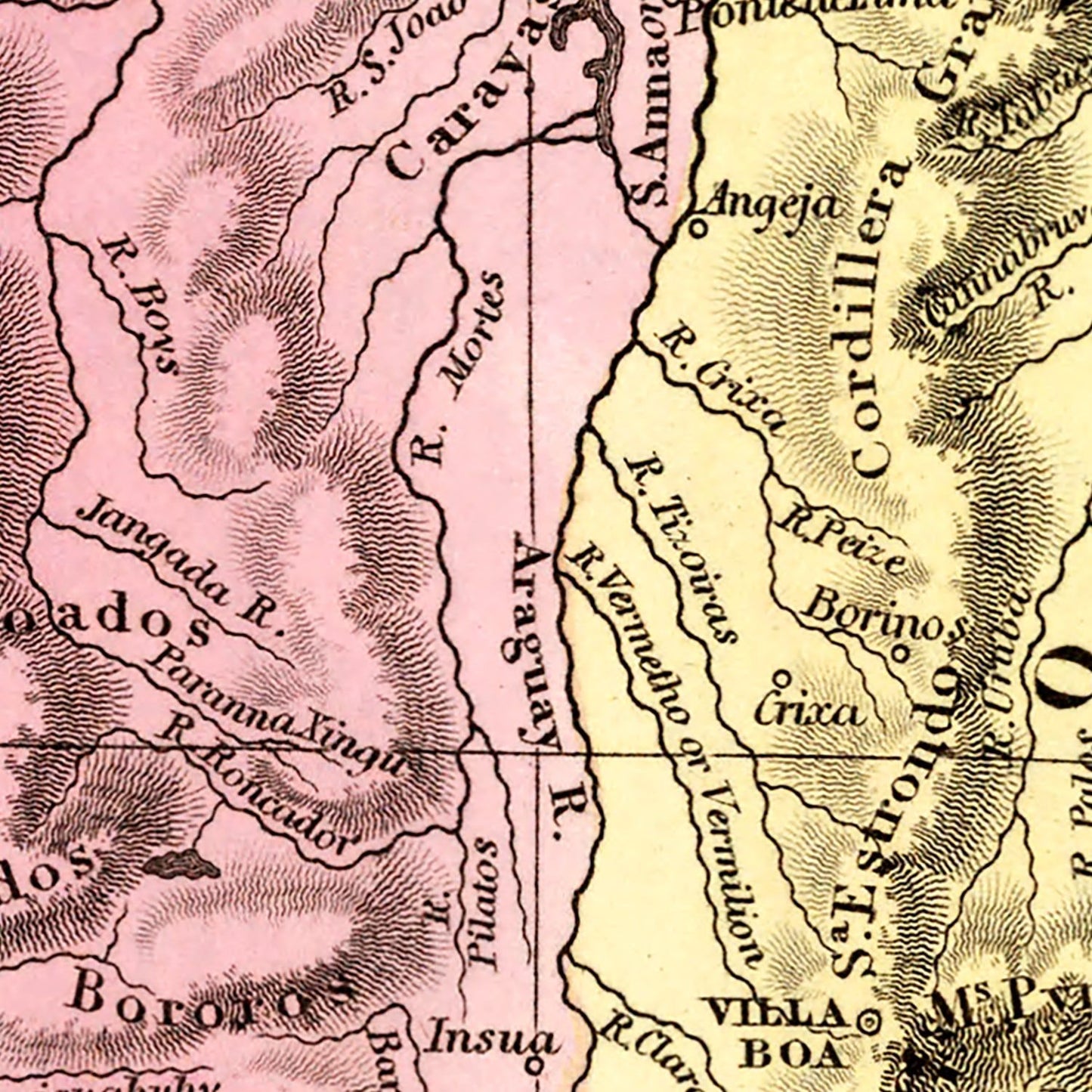 Vintage Map of Brazil 1842 - Concordia Style Boutique