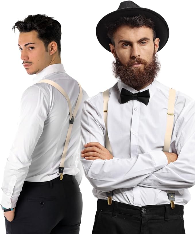 Vittorio Farina Men's Convertible Suspender in Gift Box: 70% Polyester & 30% Elastomer - Concordia Style Boutique