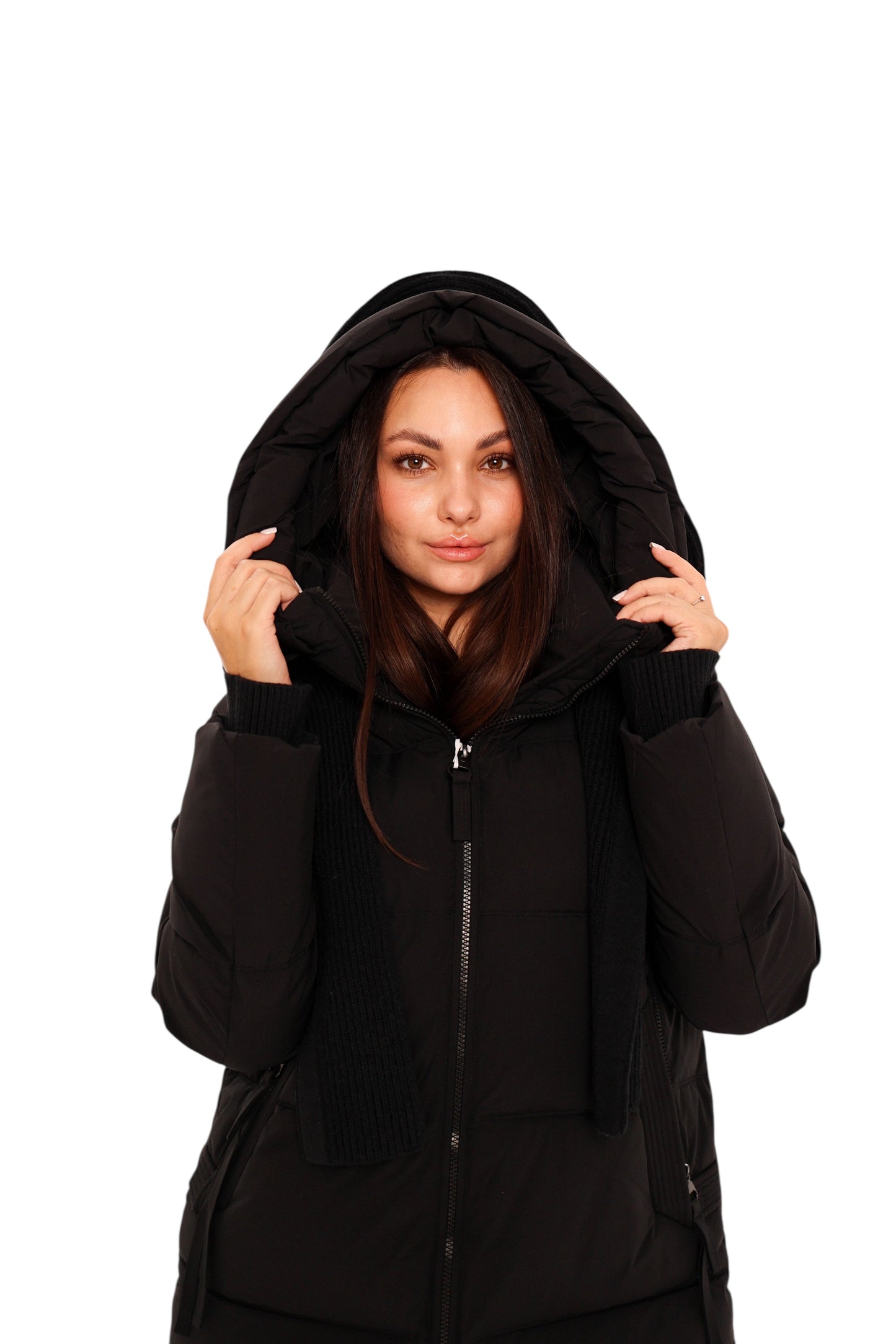 Double-hooded Insulated Bio-Down Coat